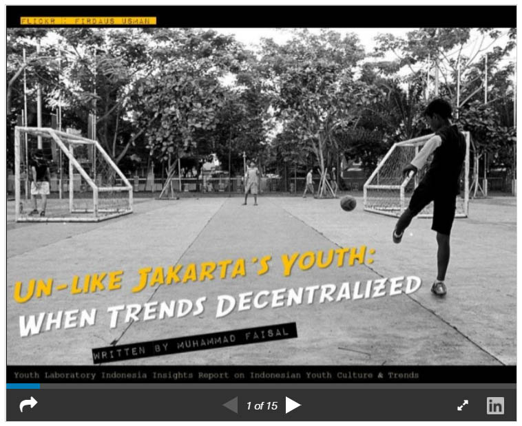 Unlike Jakarta's youth: when trends decentralized from the capital city